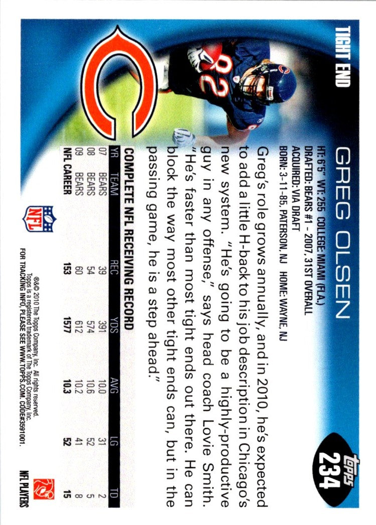 2010 Topps Greg Olsen
