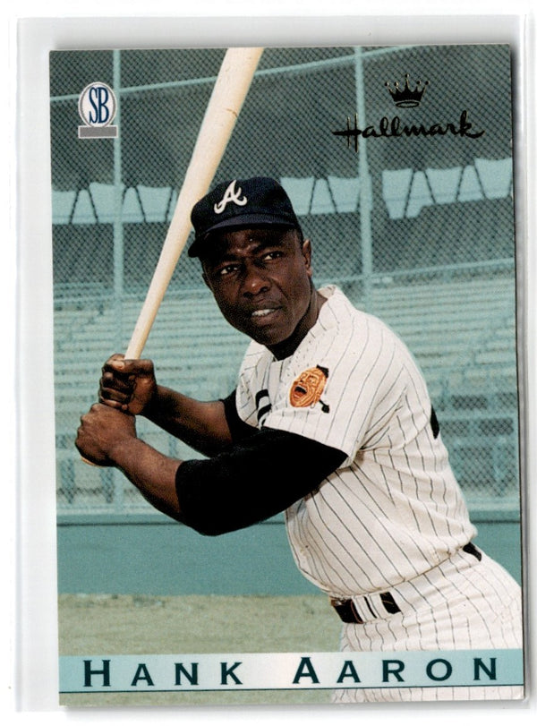 1996 Hallmark Ornament Cards Hank Aaron #HK2