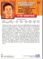 1993 Hoops Shawn Bradley #385 Rookie