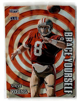 1996 Stadium Club Brace Yourself Steve Young #BY4