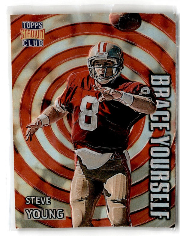 1996 Stadium Club Brace Yourself Steve Young #BY4