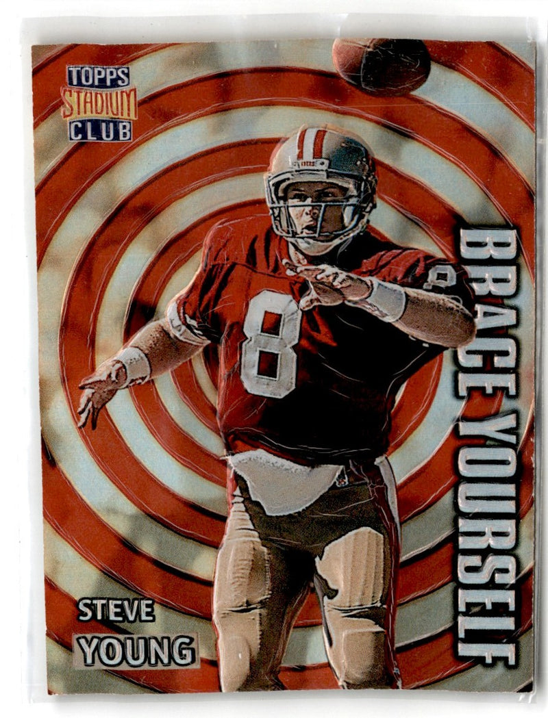 1996 Stadium Club Brace Yourself Steve Young