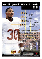 1997 Score Bryant Westbrook #278 Rookie
