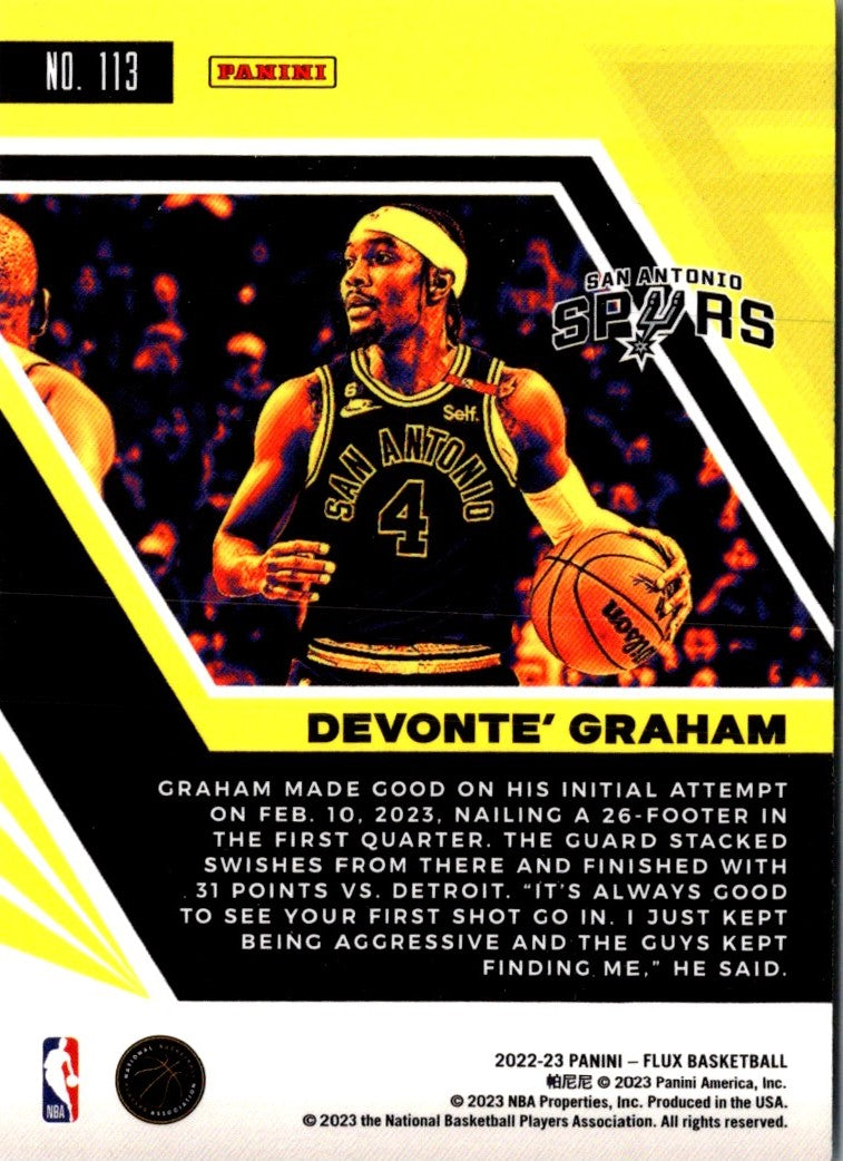 2022 Panini Flux Devonte' Graham