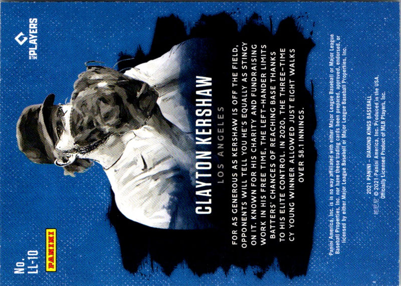 2021 Panini Diamond Kings Legacy Lithographs Clayton Kershaw