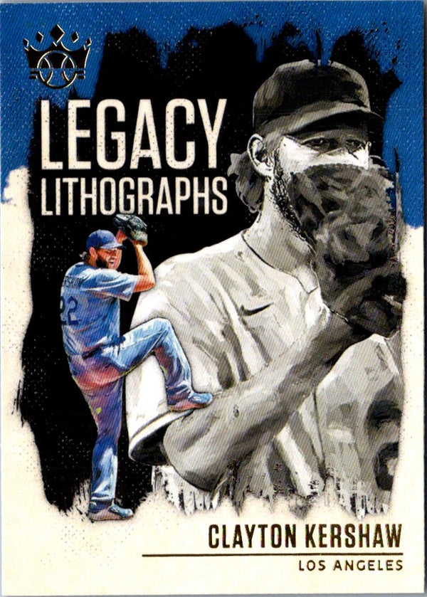 2021 Panini Diamond Kings Legacy Lithographs Clayton Kershaw #LL-10