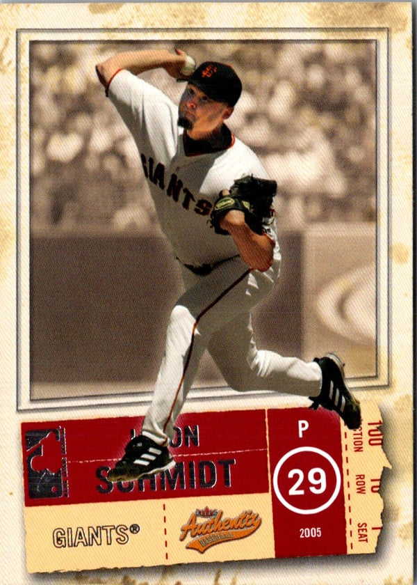 2005 Fleer Authentix Jason Schmidt #76