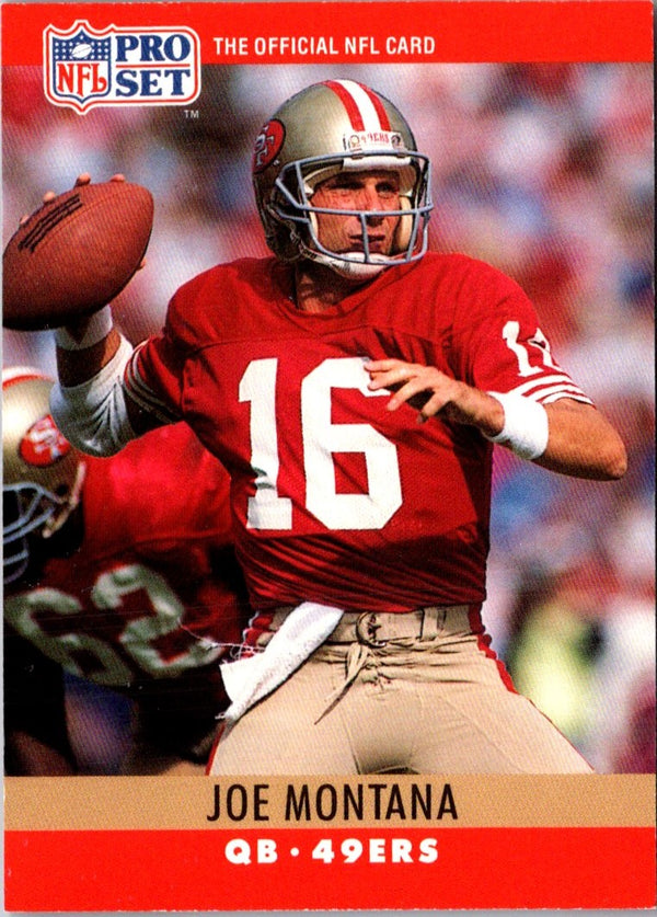 1990 Pro Set Joe Montana #293