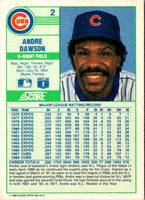 1989 Score Andre Dawson #2