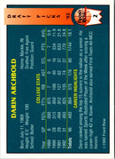 1992 Front Row Draft Picks Darin Archbold