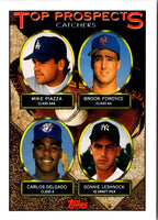 1993 Topps Inaugural Marlins Mike Piazza/Brook Fordyce/Carlos Delgado/Donnie Leshnock #701