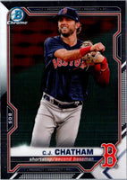 2021 Bowman Chrome Prospects C.J. Chatham #BCP-113