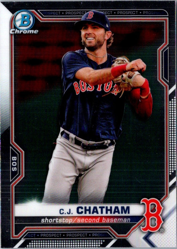 2021 Bowman Chrome Prospects C.J. Chatham #BCP-113