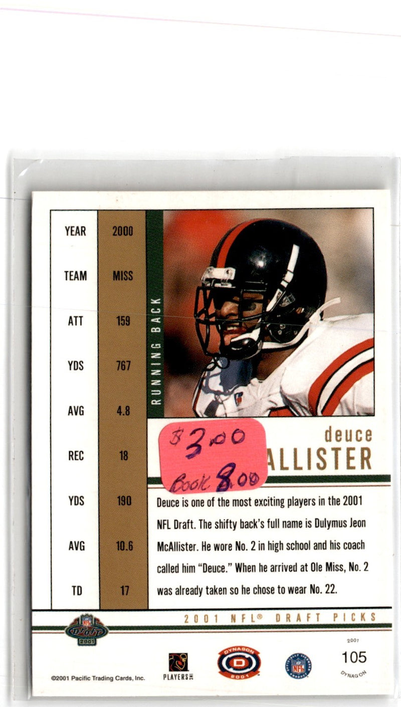 2001 Pacific Dynagon Retail Deuce McAllister