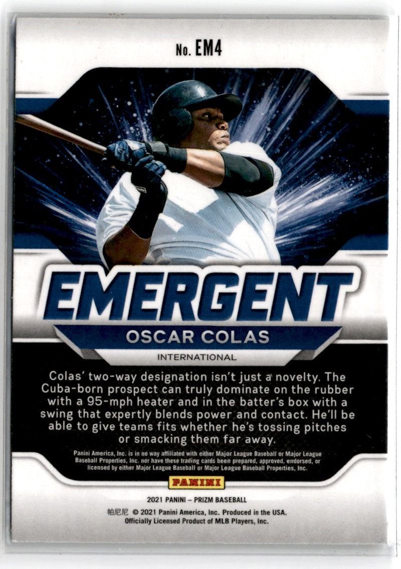 2021 Panini Prizm Emergent Oscar Colas