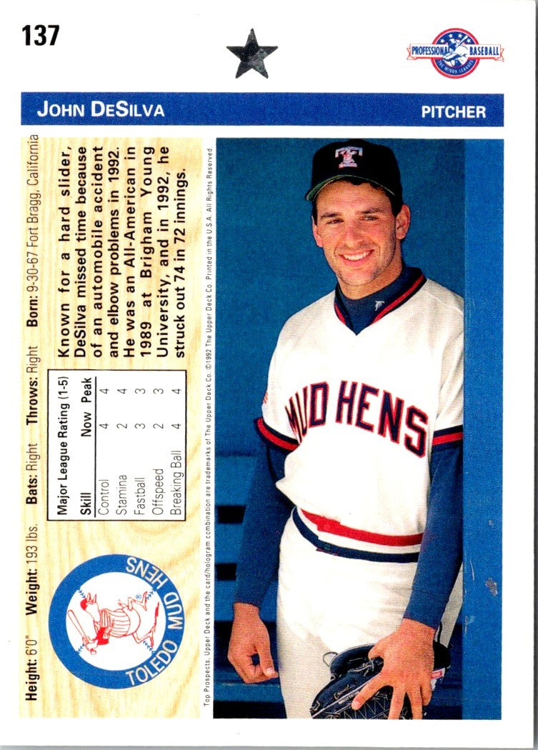 1992 Upper Deck Minors John DeSilva