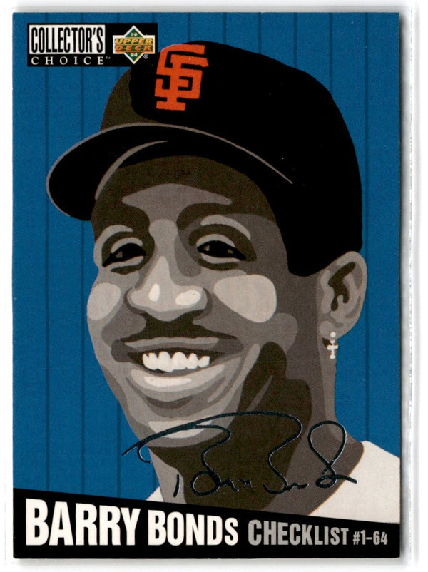 1994 Collector's Choice Silver Signature Barry Bonds #316