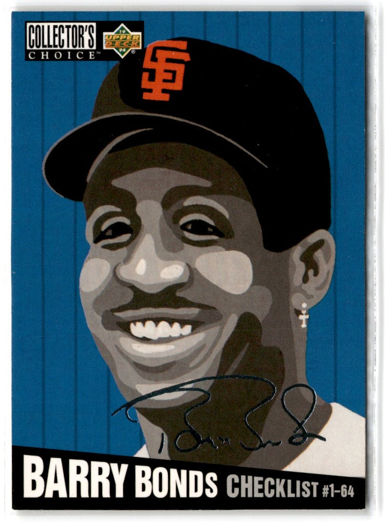 1994 Collector's Choice Silver Signature Barry Bonds