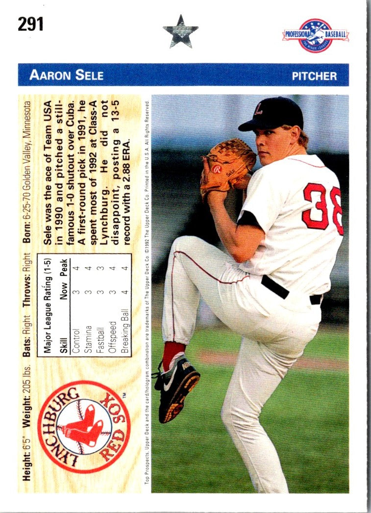 1992 Upper Deck Minors Aaron Sele