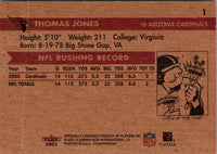 2000 Fleer Tradition Thomas Jones #13XC