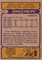 1979 Topps Charles Phillips #8 Rookie