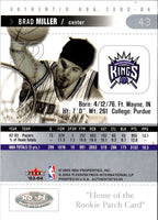 2003 Fleer Authentix Brad Miller #43