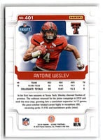 2019 Score Antoine Wesley #401 Rookie