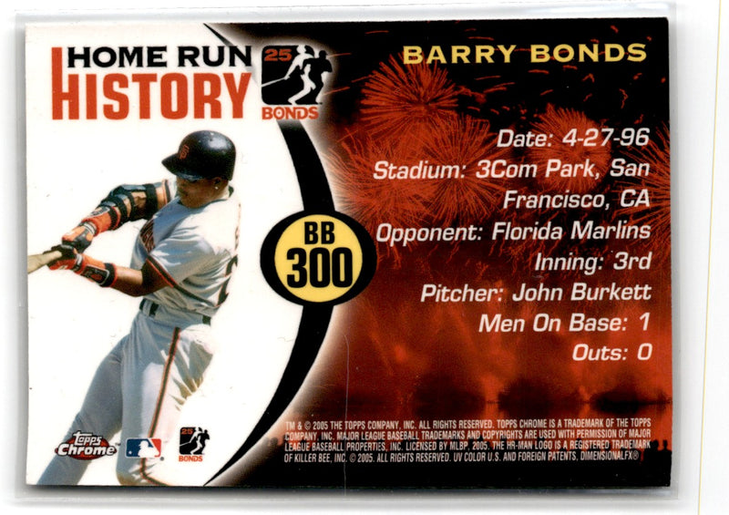 2005 Topps Barry Bonds MVP Barry Bonds