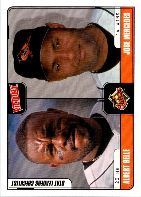 2001 Upper Deck Victory Albert Belle/Jose Mercedes #127