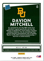2021 Donruss Elite Rookie Yearbook Autographs Asia Red and Green Davion Mitchell #RY-DMI Autograph