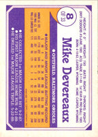 1990 Topps Toys'R'Us Rookies Mike Devereaux #8