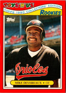 1990 Topps Toys'R'Us Rookies Mike Devereaux