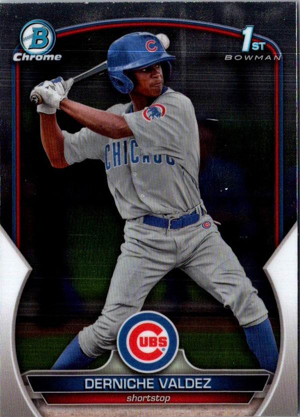 2023 Bowman Chrome Prospects Blue Mojo Refractor Derniche Valdez #BCP-231