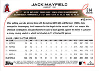 2022 Topps Jack Mayfield #614