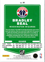 2021 Donruss Holo Red and Gold Laser Bradley Beal #81