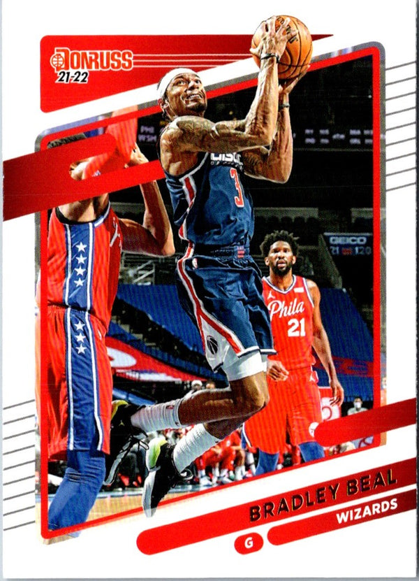 2021 Donruss Holo Red and Gold Laser Bradley Beal #81