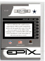 2005 Donruss Zenith Epix Purple 1st Down Julius Jones #E-17 035/500