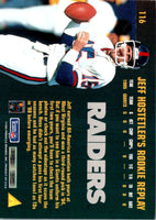 1995 Pinnacle Club Collection Jeff Hostetler #116