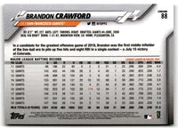 2020 Topps Chrome Brandon Crawford #88