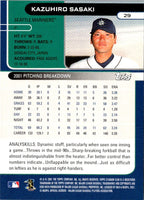 2002 Stadium Club Kazuhiro Sasaki #29