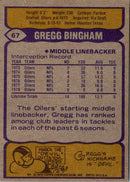 1979 Topps Gregg Bingham