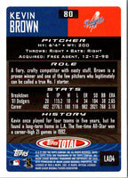2002 Topps Total Kevin Brown #80