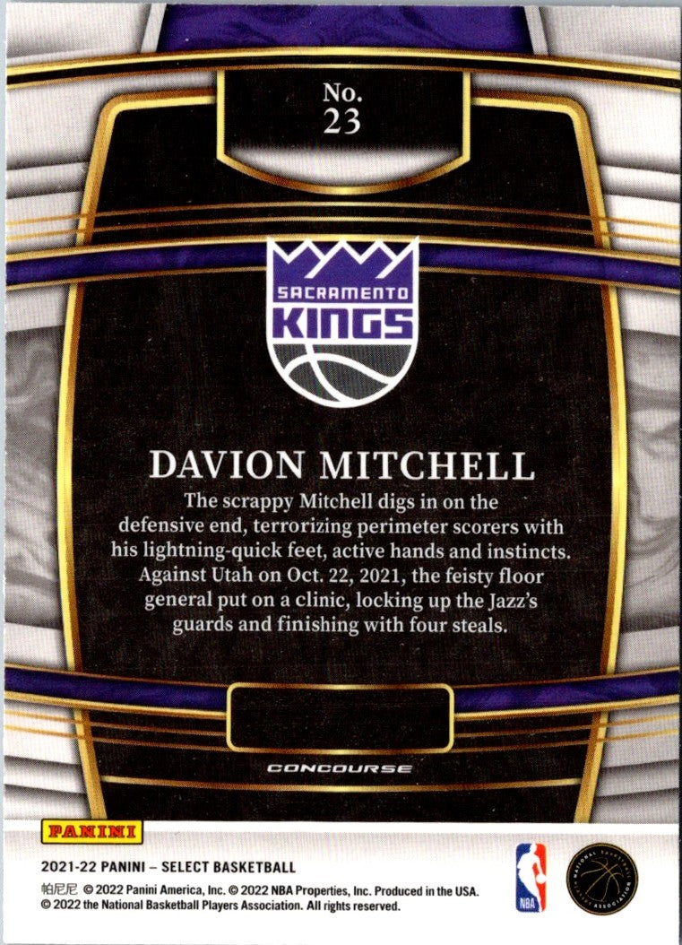 2021 Panini Davion Mitchell