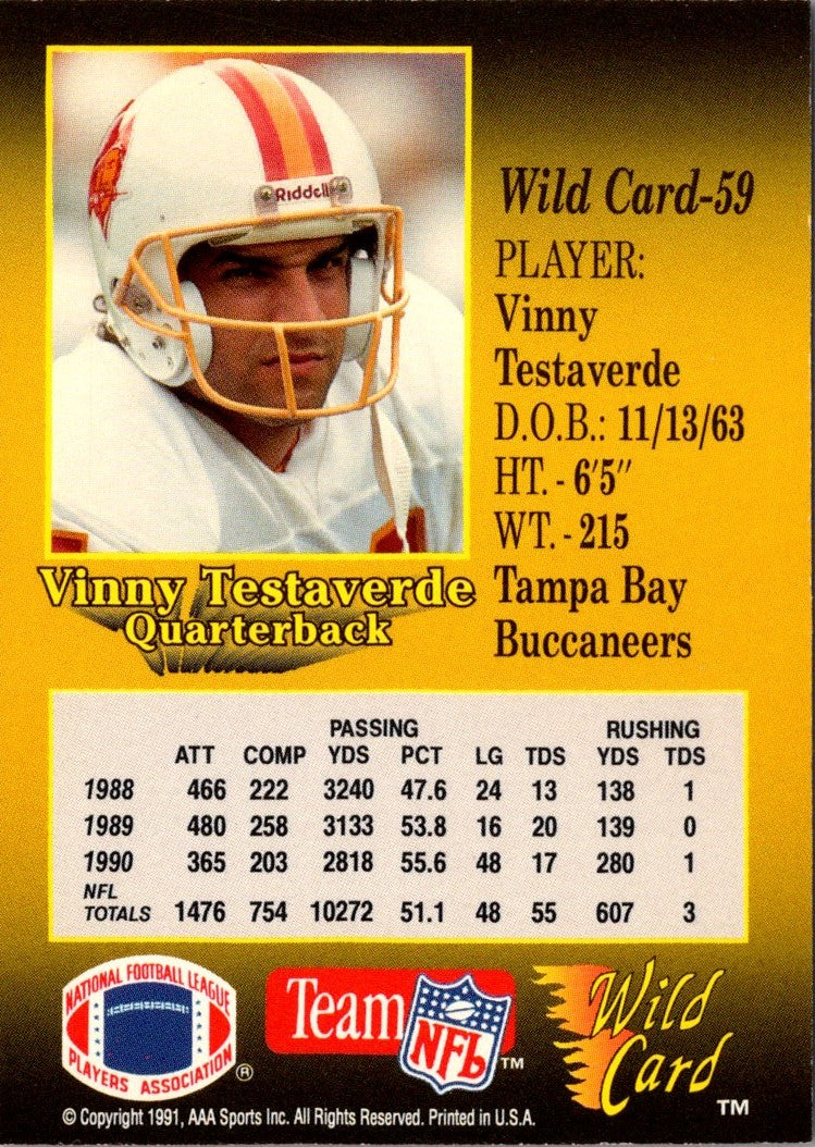 1991 Wild Card Vinny Testaverde