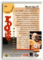 1995 Collector's Choice Update Warren Sapp #U58