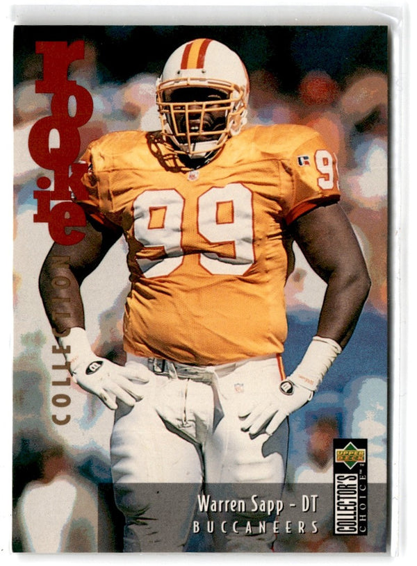 1995 Collector's Choice Update Warren Sapp #U58