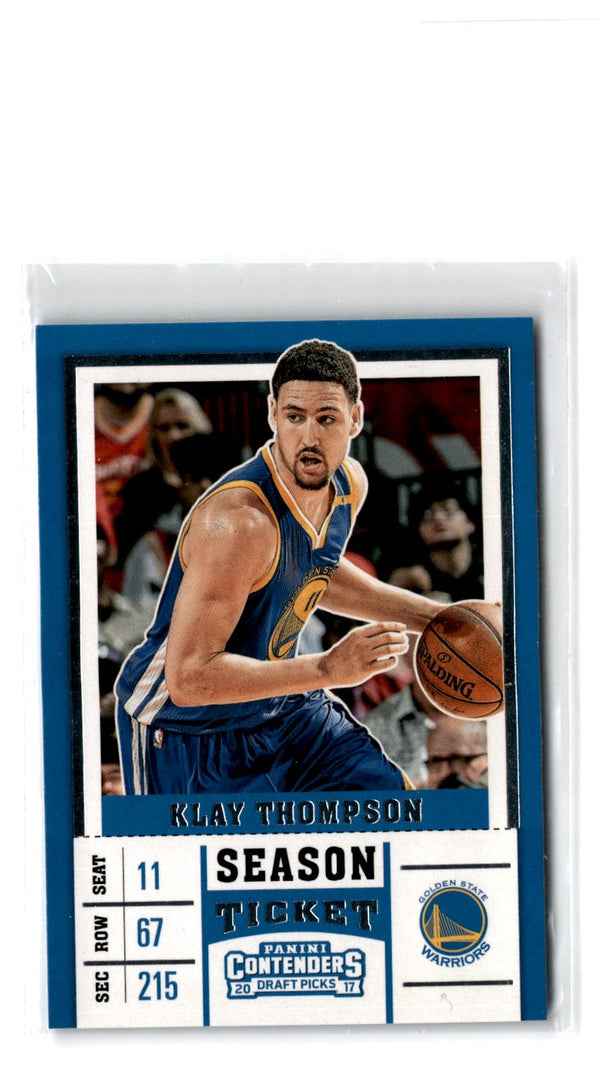 2017 Panini Contenders Draft Picks Season Ticket Variation Klay Thompson #30