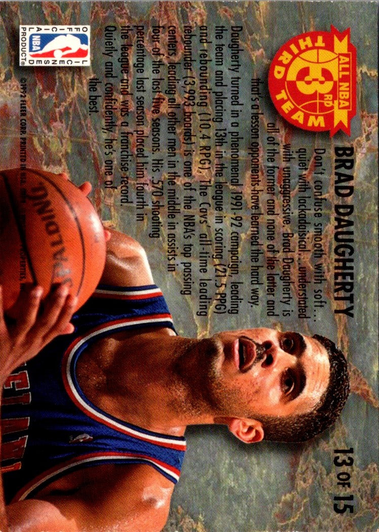 1992 Ultra All-NBA Team Brad Daugherty