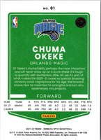 2021 Donruss Optic Blue Chuma Okeke #81