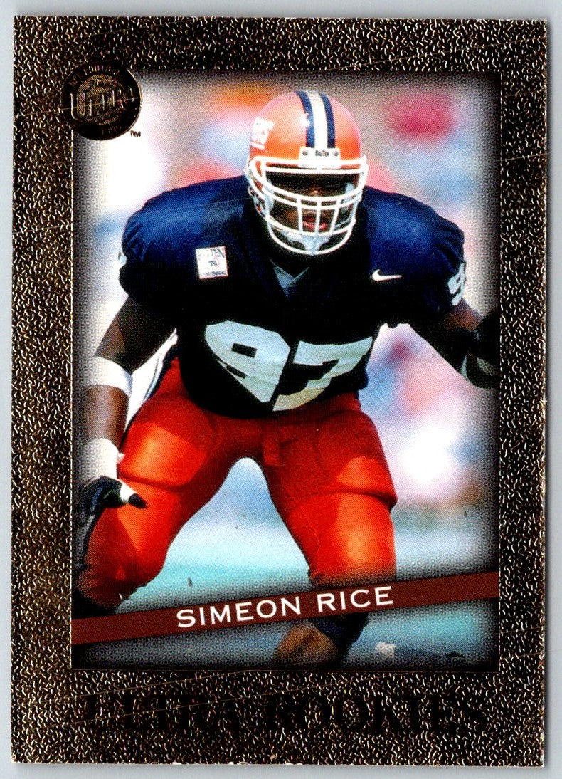 1996 SkyBox Impact Rookies Draft Board Simeon Rice/Kevin Hardy